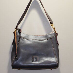 BEAUTIFUL LADIES DOONEY & BOURKE FLORINTINE VACCHETTA PURSE - GREY LEATHER
